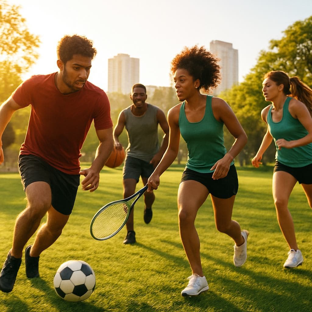 Personas practicando deporte juntas